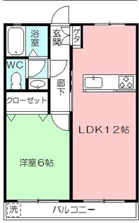 コーポ岡本【2階】の間取り