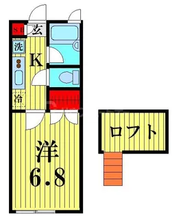 パレス東松本【2階】の間取り