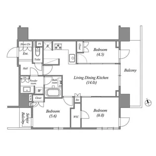 nido南千住【7階】の間取り