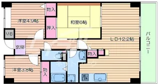 グランベール桃山台【5階】の間取り