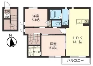 ボナール ShaMaison【2階】の間取り