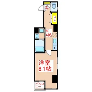 プチシャトラン樋之口【4階】の間取り