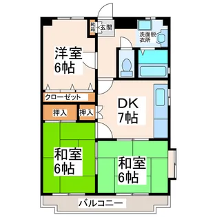 メゾン・ド・ルミエール【1階】の間取り