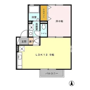 メゾンプレミール B棟【2階】の間取り