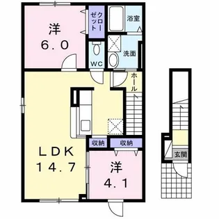 アクア【2階】の間取り