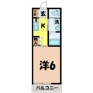 Luan上野台(深谷市上野台)【2階】の間取り