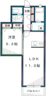 ペルショワール・ルリナ【2階】の間取り