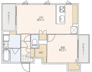 GranDuo上野毛V【4階】の間取り