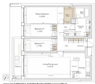 ザ・ウエストミンスター南平台【3階】の間取り