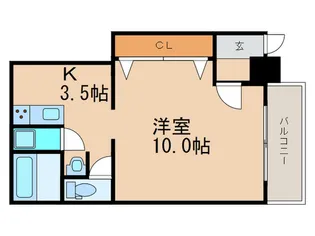メゾンアーサー【1階】の間取り