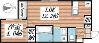 L’Etoile du nord【5階】の間取り