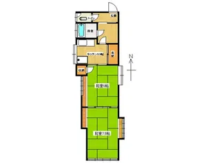 モンヴェール(別棟)【2階】の間取り