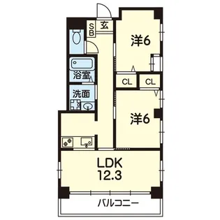 スカイガーデン島崎【3階】の間取り