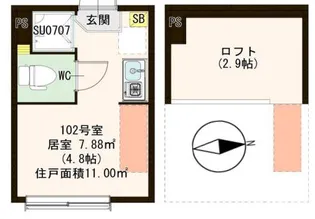 グラップ【1階】の間取り
