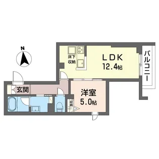 アドリア【1階】の間取り