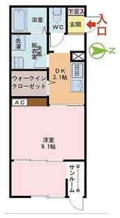 URBAN BRANZ SQUARE II棟【2階】の間取り