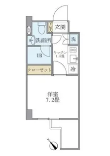 KDXレジデンス御徒町【8階】の間取り