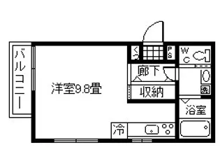 エリーズ西田【2階】の間取り
