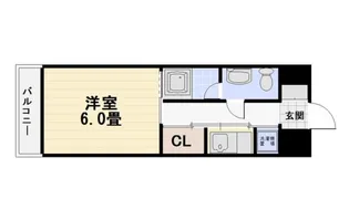 スパークリングタワー西門橋【9階】の間取り