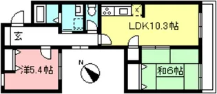 ライトウェル曙【3階】の間取り