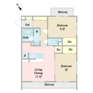 Elianto Citta II【3階】の間取り