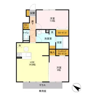 プランドール【1階】の間取り