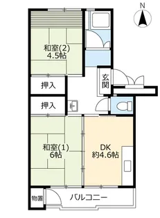 UR狭山台【5階】の間取り