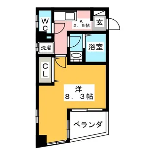 シエテ押上【6階】の間取り