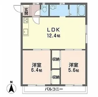 メゾンオリーヴィエ【1階】の間取り