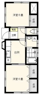 ヴィラ石井【1階】の間取り