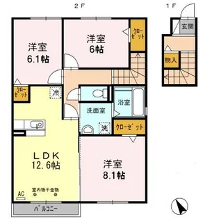 Prior【2階】の間取り