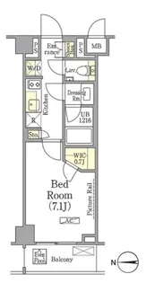 ザ・パークワンズ高輪【1階】の間取り