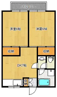 ヴィラ河合【3階】の間取り