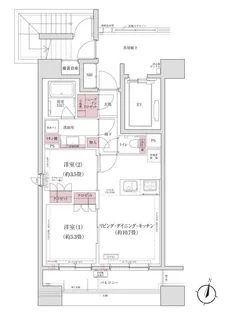 パークアクシス仙台西公園【2階】の間取り