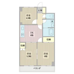 エスポワール深瀬【2階】の間取り