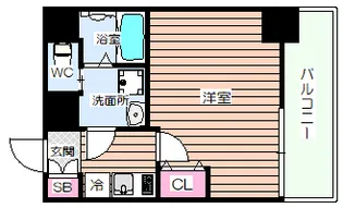 meetMe梅田西【7階】の間取り