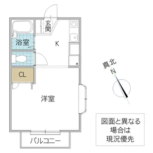 ディアヴィレッジ小舩 D棟【1階】の間取り