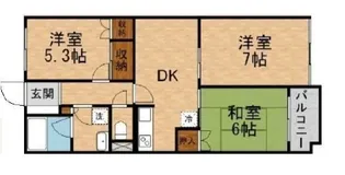 パナシア川越【1階】の間取り