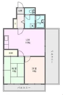 スカイラークタウン壱号館【3階】の間取り