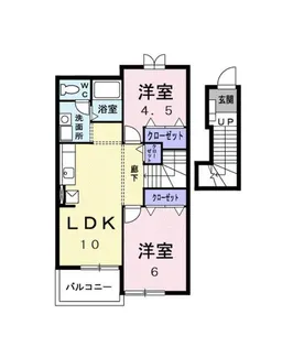 シャルマン・ヴィラ【2階】の間取り