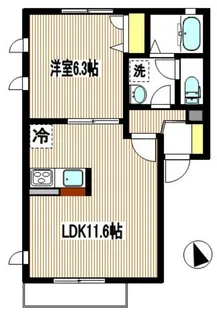 F.L.clover.HOUSE(エフエルクローバーハウス)【1階】の間取り