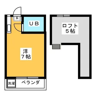 リバーストンコーポB【2階】の間取り