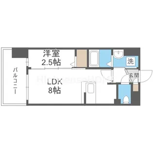 Luxe玉造南【10階】の間取り