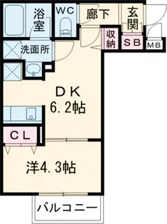 La Douceur赤羽【1階】の間取り