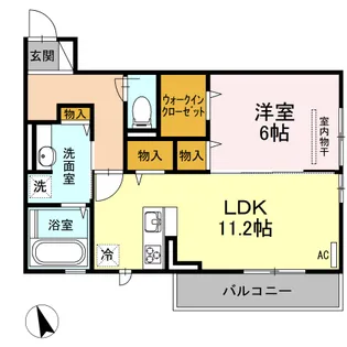 グランドール西勝山【2階】の間取り