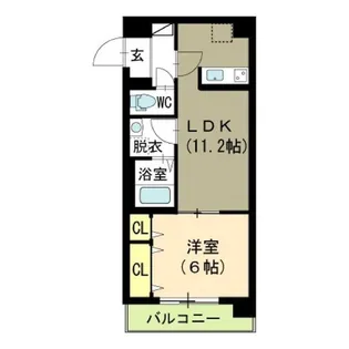 シルバーハイツ【6階】の間取り