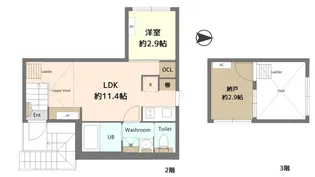 アドアストラ中野【2階】の間取り