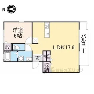 エクセルハイツB棟【2階】の間取り