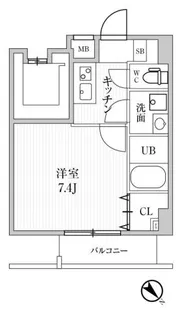 ALTERNA池袋EAST【3階】の間取り