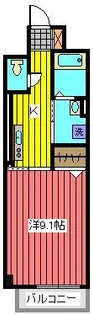 スカイヒルズ【2階】の間取り